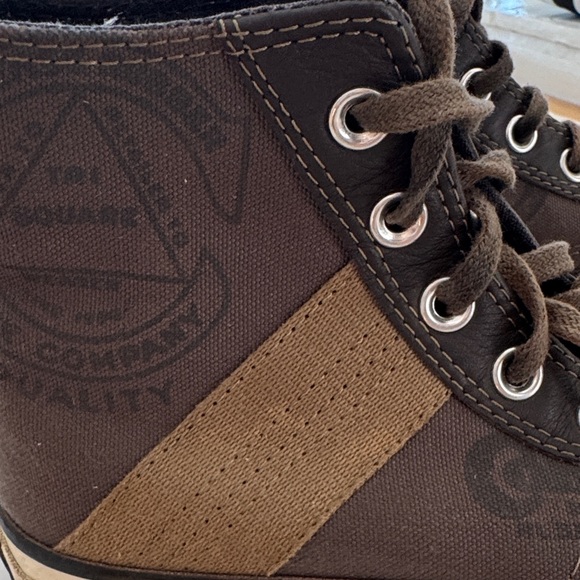 Converse Chuck 70 High-Top Sneakers - Dark Brown and Tan. Unisex M4. W6 - Picture 4 of 13